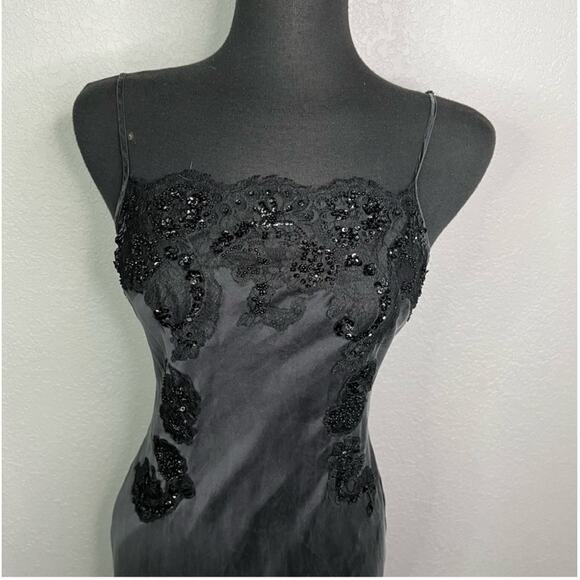 Victoria's Secret Black Maxi Lingerie Slip Dress Size Small - Picture 9 of 12